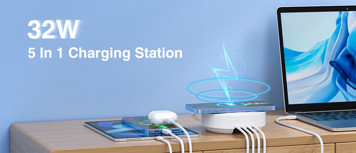 Desktop Wireless Charging Station AW003