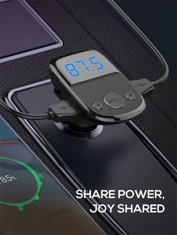 25W Bluetooth 5.0 Player Car Charger C706Q