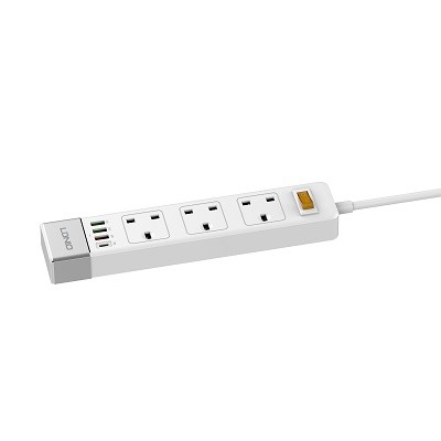 3 AC Outlets UK Power Strip SK3467
