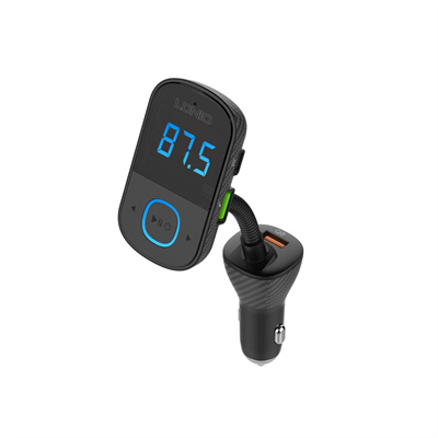 LDNIO C706Q QC3.0 + AUTO-ID Coche Bluetooth FM Música Pantalla digital  Cargador de coche