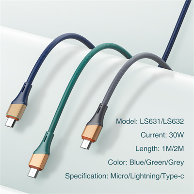 30W Classic PVC USB3.0 Data Cable LS631 LS632