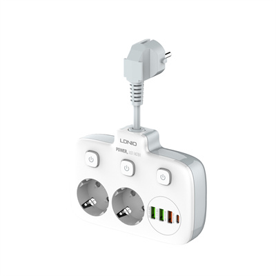 2 AC Outlets Portable Electrical Extension Socket SE2435