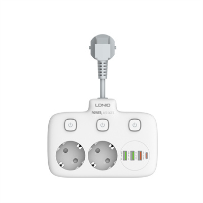 2 AC Outlets Portable Electrical Extension Socket SE2435