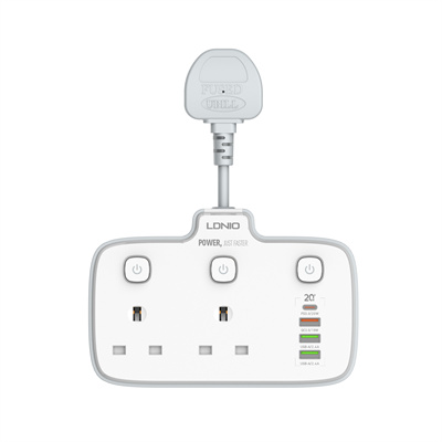 2 AC Outlets Portable Electrical Extension Socket SK2492