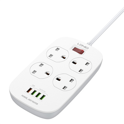 4 AC Outlets UK Power Strip SK4463