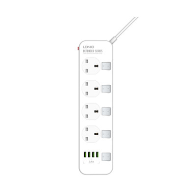 4 AC Outlets UK Power Strip SK4466