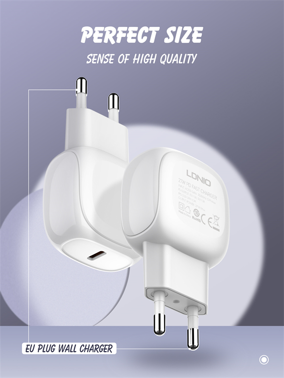 27W Single USB PD Fast Charger A1206C