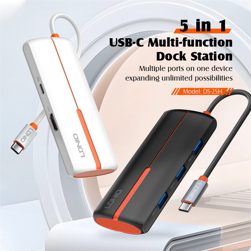 5 In 1 Usb C Dock Station DS-25H
