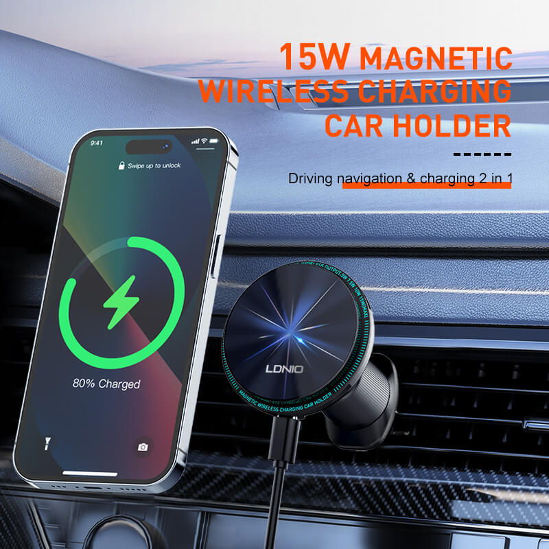 Universal Strong Magnetic Car Holder MA23 Wireless charging